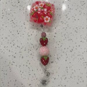 Strawberry Themed Badge Reel
